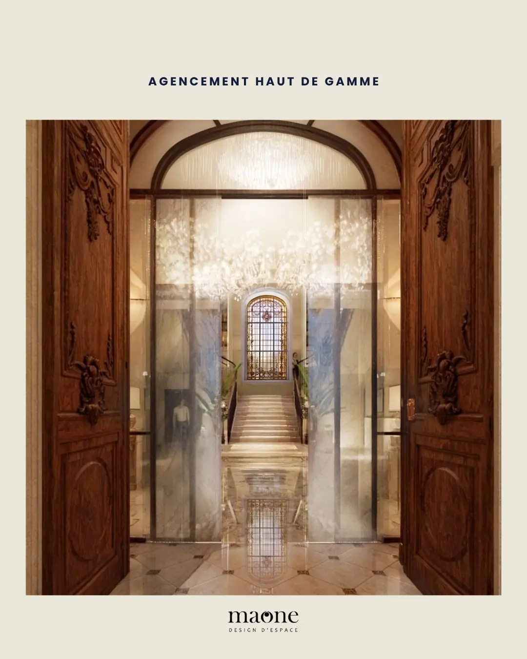 Entrée d’un hôtel de luxe